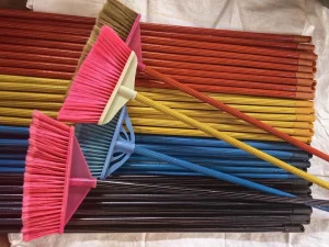 Home Cleaning Escobas Dustpan and Broom Set Plastic Floor Soft Broom With Wooden Handle