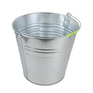 Home Cleaning Supplies 10L 12L 15L Bucket Smoke Gray Detailing Outdoor Mop Buckets Water Pail Enamelled Galvanized Metal Buckets