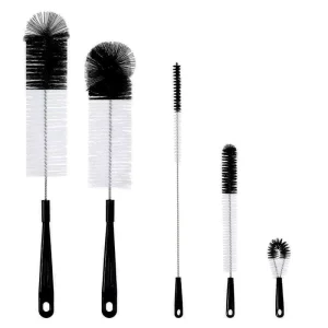 Home Cleaning Supplies Bottle Brush Cleaner 5 Pack Long Water Bottle and Straw Cleaning Brush