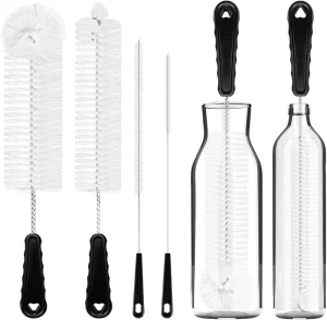 Home Cleaning Supplies Bottle Brush Cleaner 5 Pack Long Water Bottle and Straw Cleaning Brush