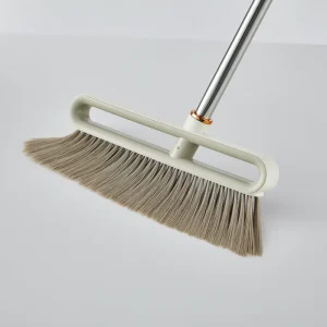 Home Cleaning Tools Plastic Standing Brooms Dustpans Set Stainless Steel Long Handle Broom and Dustpan