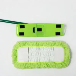Home Commercial Use 100% Polyester Fabric Microfiber Mop with Soft Mop Head for Cleaning