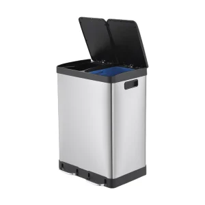 Home Garden Stainless Steel Pedal Waste Bins with Soft Close