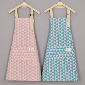 Home Kitchen Cooking Bib Apron Cotton Linen Eco-friendly Fashion Breathable Adjustable Anti-fouling Baking Apron Household