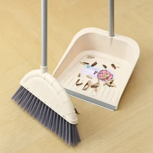 Home Kitchen Household Floor Cleaning Broom Plastic Soft Broom and Dustpan Set Free Angle PET Clean Broom Set