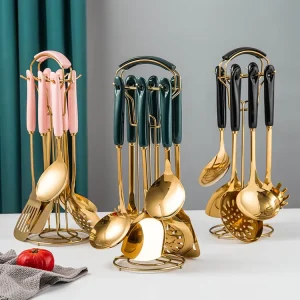 Home Stainless Steel Cooking Tool Utensils Set Kitchens Accessories