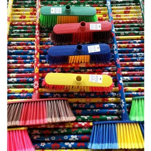 Home Use Brooms with Broom Brush and Wooden Handle