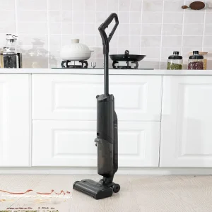 Home Use Cordless Wet Dry Vacuum Cleaner Mop with 200 AW Suction Brushless Motor LED Display for Carpet and Floor Cleaning