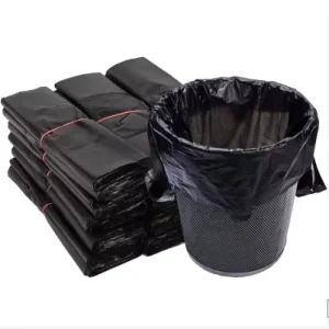 Home Use Heavy Duty 35/45/55L Black Garbage Bags 20-100 Rolls Strong Leak-Proof Trash Bags for Home/Kitchen/Office Secure