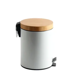 Home Use Round Shape Pedal Bin Kitchen 3L 5L 12L Metal Trash Can Waste Bins