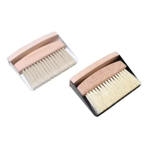 Horsehair Sisal Bristle Hand Broom and Dust Pan Set Home Kitchen Office School Desk Table Mini Broom and Dustpan Set