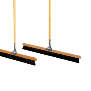 Horsehair Swiveling Broom Beech Wood Wide Broom Long Wooden Sticks Handle Horse Fiber Soft Big Broom