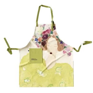 Hoshom Custom Logo Handmade Factory Washable Reusable Soft Gift Protective Stylish Eco Low Moq Adult Kitchen Apron