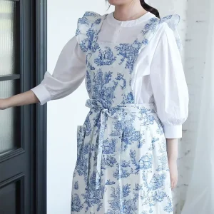 Hoshom Free Sample Washable Stylish Cotton Reusable Handmade Factory Protective Eco Multipurpose Custom logo Kitchen Apron