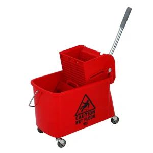 Hospital Cleaning Trolley Double Mop Bucket BUCKETS Plastic Sustainable High Grade Plastic NO Fold with Squeezer Blue 790 Pieces