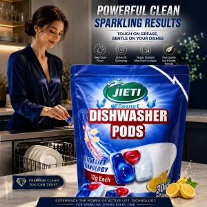 Hot Sell 12X30 Dishwashing Pods Fast Dissolving Dinnerware Cleaning Capsules Eco Friendly & High Foam OEM ODM Factory Supply