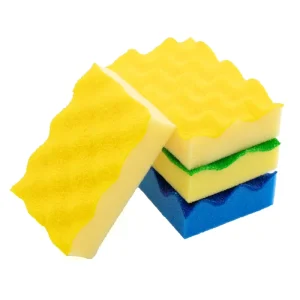 Hot Sell Heavy Duty Dish Washing Sponge Green Kitchen Cleaning Sponge With PU Coated Sponge