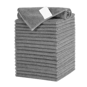 Hot Selling 32*32cm 250gsm Microfiber Cloth Warp Knitted Terry Cloth for Car Kitchen Dish Cleaning Made of Microfiber