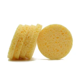 Hot Selling Biodegradable Reusable Face Wash Cellulose Sponge Puff Eco Friendly Face Cleansing Sponges & Scouring Pads