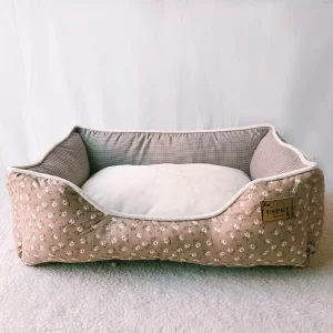 Hot Selling Eco Friendly Plaid Pet Sofa Bed Multiple Sizes Printed Design Calming Furniture For Cats And Dogs Protective Bed