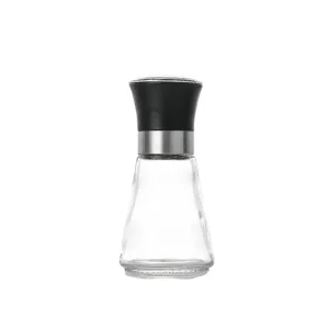 Hot Selling Eco Friendly Single Pack Small Plastic Manual Pepper Mill Grinder Salt Pepper Grinder