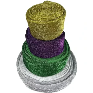 Hot Selling Polyester PET Scouring Pads Tube Circular Raw Material Scrubber Cloth Rolls