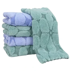 Hot Selling Warp Knitted Terry Microfiber Cloth Super Absorbent Kitchen Dish Cleaning Cloth for Streak Free Wiping Polishing