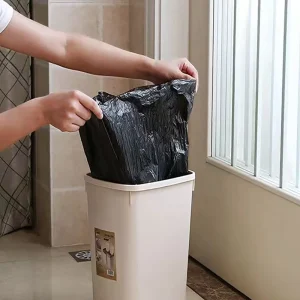 Hotel Home Kitchen Use Customized Large Size Black Biodegradable Waterproof Heat Sealing Gravure Printed Plastic Trash Bags