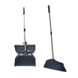 Hotel Hospital Lobby Floor Cleaning Tools Industrial Outdoor Long Handle Dustpan and Broom