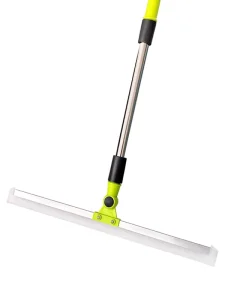 House Bathroom Cleaning Wiper Telescopic Rod Rubber Broom Silicone Floor Squeegee With Stainless Steel Handle
