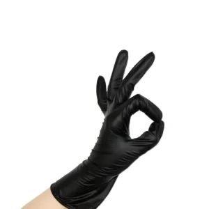 House Cleaning Safety Powder Free Vinyl Black Hand Gloves