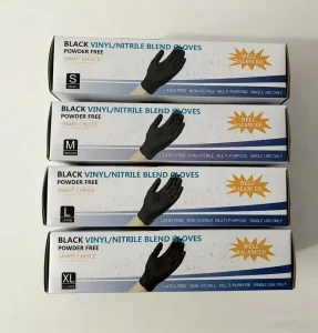 Household 100pcs Nitrile Blend Disposable Gloves Non slip Design Providing Stronger Grip Universal for Left and Right Hand