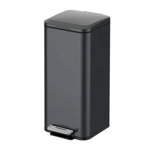 Household 20 Litres Stainless Steel Waste Bin Bathroom Trash Can with Pedal