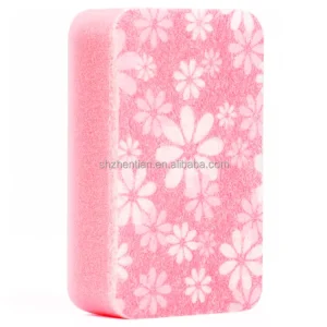Household Absorbent Microfiber Sponge Scour Double Sided Durable Quick Drying Kitchen Cleaning Sponges Pad