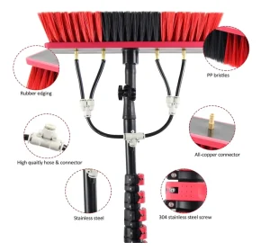 Household Aluminum Alloy Carbon Fiber Extendable Cleaning Brush Multifunctional Solar Panel Cleaning Brush