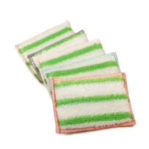 Household Bamboo Fiber Cleaning Block Cloth Sponge Custom Logo