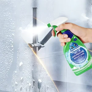 Household Bathroom Cleaner Eliminates Odors Tough on Dirt & Grime Fast Cleaning Descaling Agent for All Bathroom Surfaces