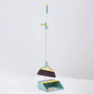 Household Broom Dustpan Combo Set Self-Cleaning Comb Dustpan Anti-Static Soft Bristle Broom for Pet Hair