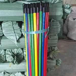 Household Broom Handle 120*2.2cm PVC Film Broom Stick Broom and Dustpan Set Wooden Broom Stick Floor Brush Handle