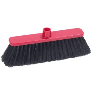 Household Cleaning Broom with Long Handle Soft Plastic Bristles Nice Color Options for Everyday Use