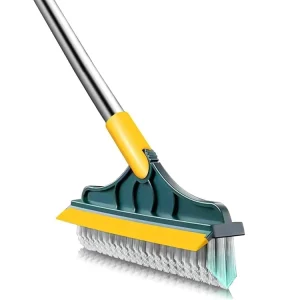 Household Cleaning Brush Floor Scrub Bathroom Cleaning Tools Silicone Scraper Toilet Brush Rotary Brush for Cleaning Tile Tools
