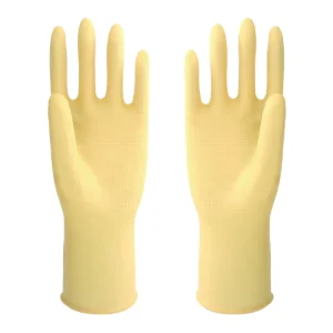 Household Cleaning Gloves Diamond Grip Mini Hairdressing Latex Gloves 26CM S M L White Thin