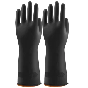 Household Cleaning Gloves Latex Anti Slip Chemical Resistant Gloves for Dishwashing Bathroom Car Washing Pet Care