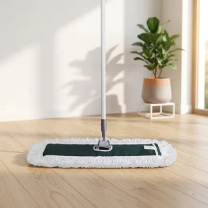 Household Cleaning Heavy Duty Dust Mop with Aluminum Pole and Flat Head Manual Wringing Magic Mop