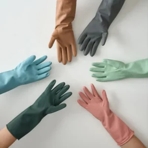 Household Cleaning Latex Rubber Gloves Kitchen Dishwashing Laundry Hygiene Protection Household Latex Tan Glove