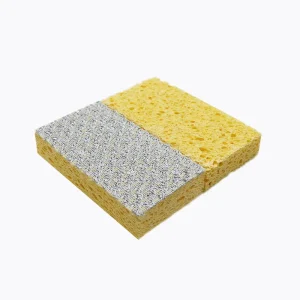Household Cleaning Natural Scouring Pad Biodegradable Reusable Cellulose Sponge Scratch resistant Rubbing Pads