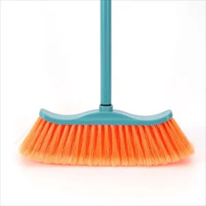 Household Cleaning Plastic Brooms Floor Soft Broom With Wooden Handle Escobas Dustpan and Broom Set