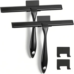 Household Cleaning Product Tools Squeegee Window Cleaning Squeegee Black Stainless Steel Window Glass Shower Squeegee