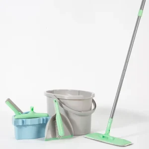 Household Cleaning Products Floor Cleaning Tools Microfiber Mop Set with Telescopic Handle for Dust and Wet Floor Cleaning