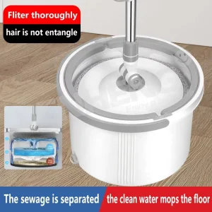 Household Cleaning Products Metal Sweeper & Mop Bucket Set Iron Material for Effective Cleaning